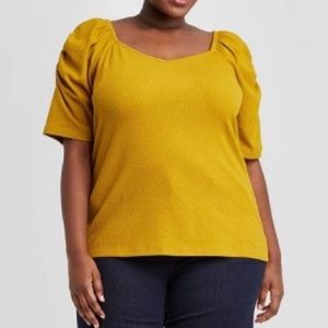 Ava & Viv Short Sleeve Blouse Size 2XL